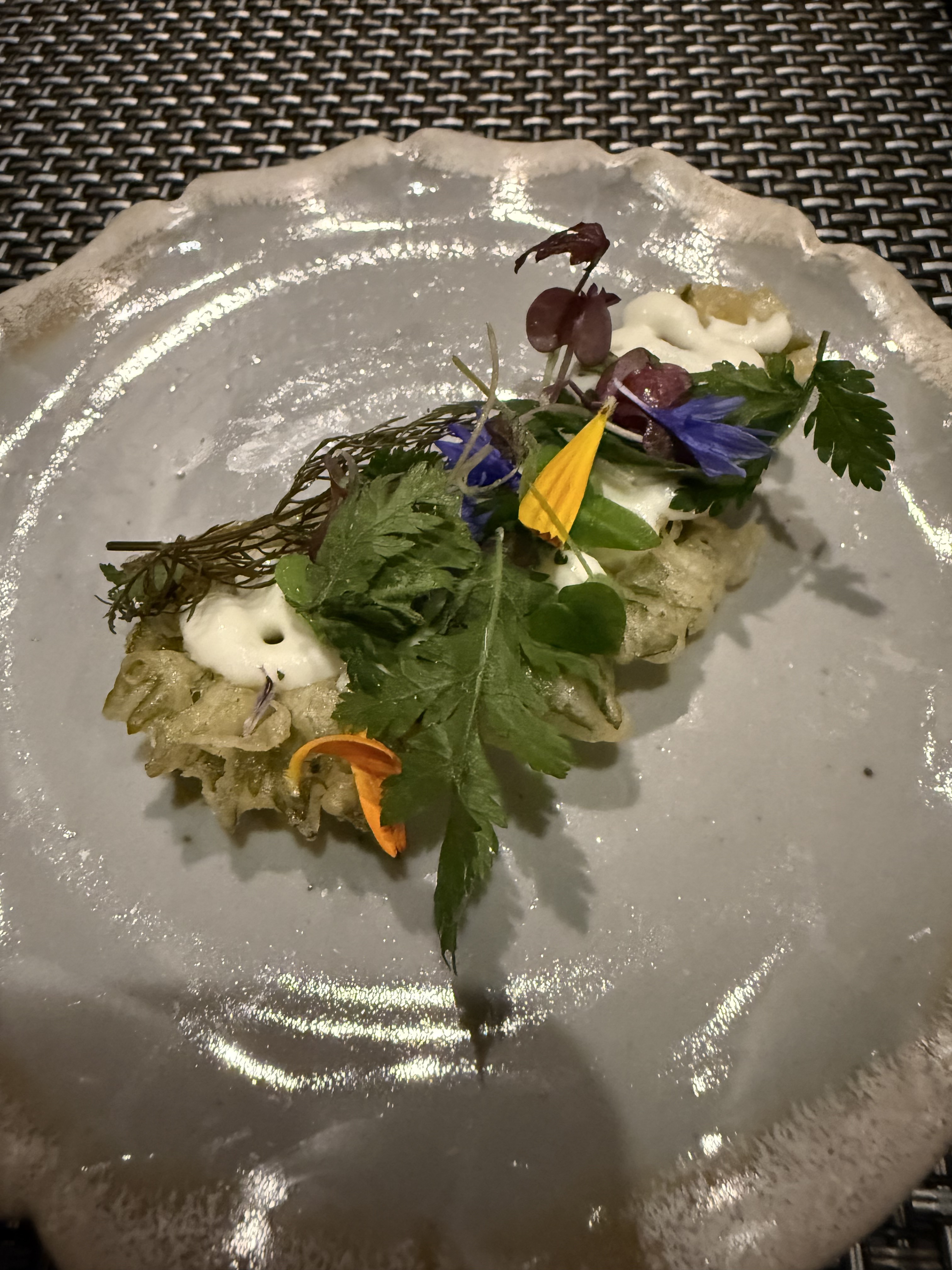 A beautifully plated course at The Kitchin in Edinburgh