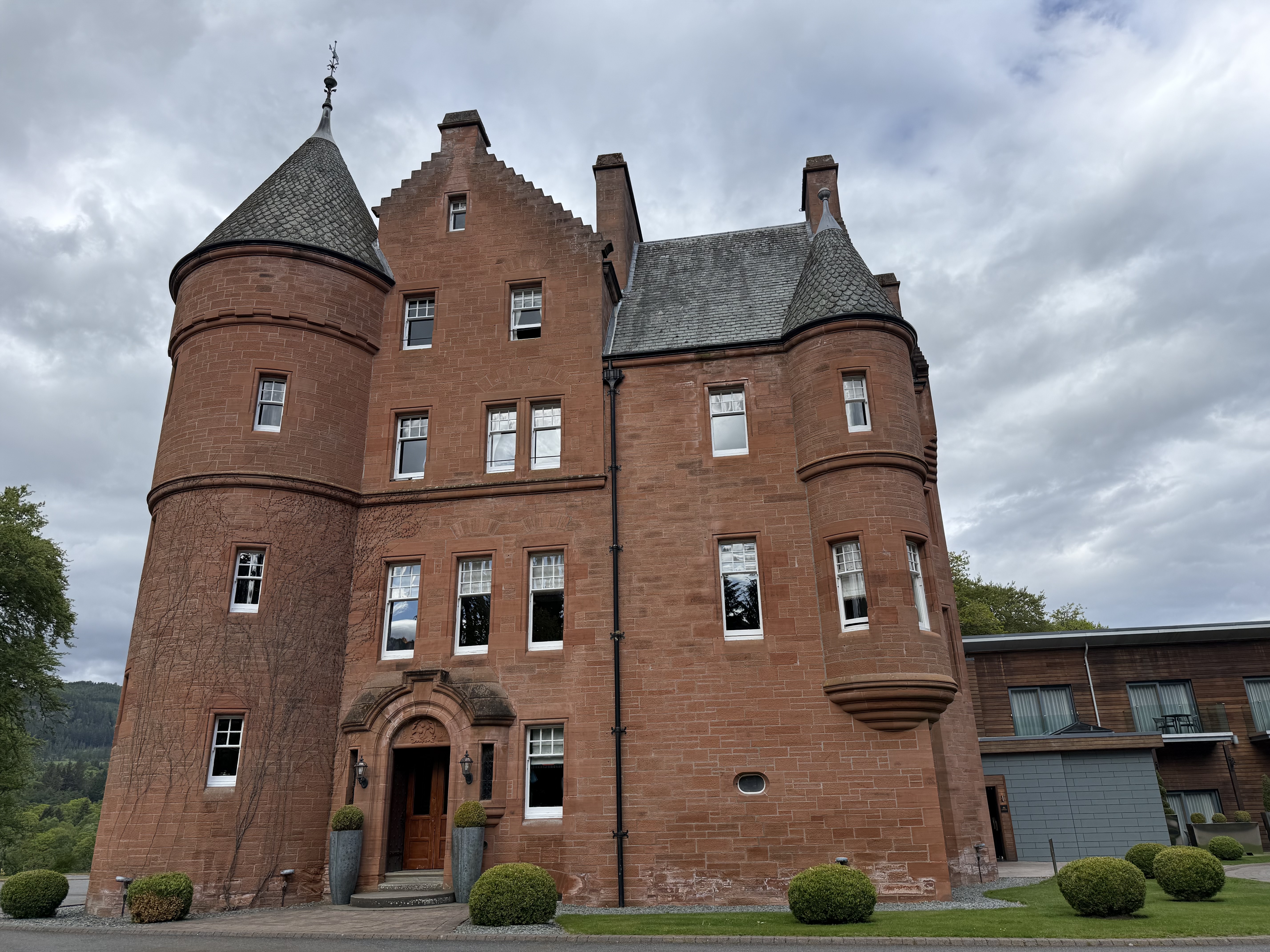 Fonab Castle near Pitlochry - we stayed the night