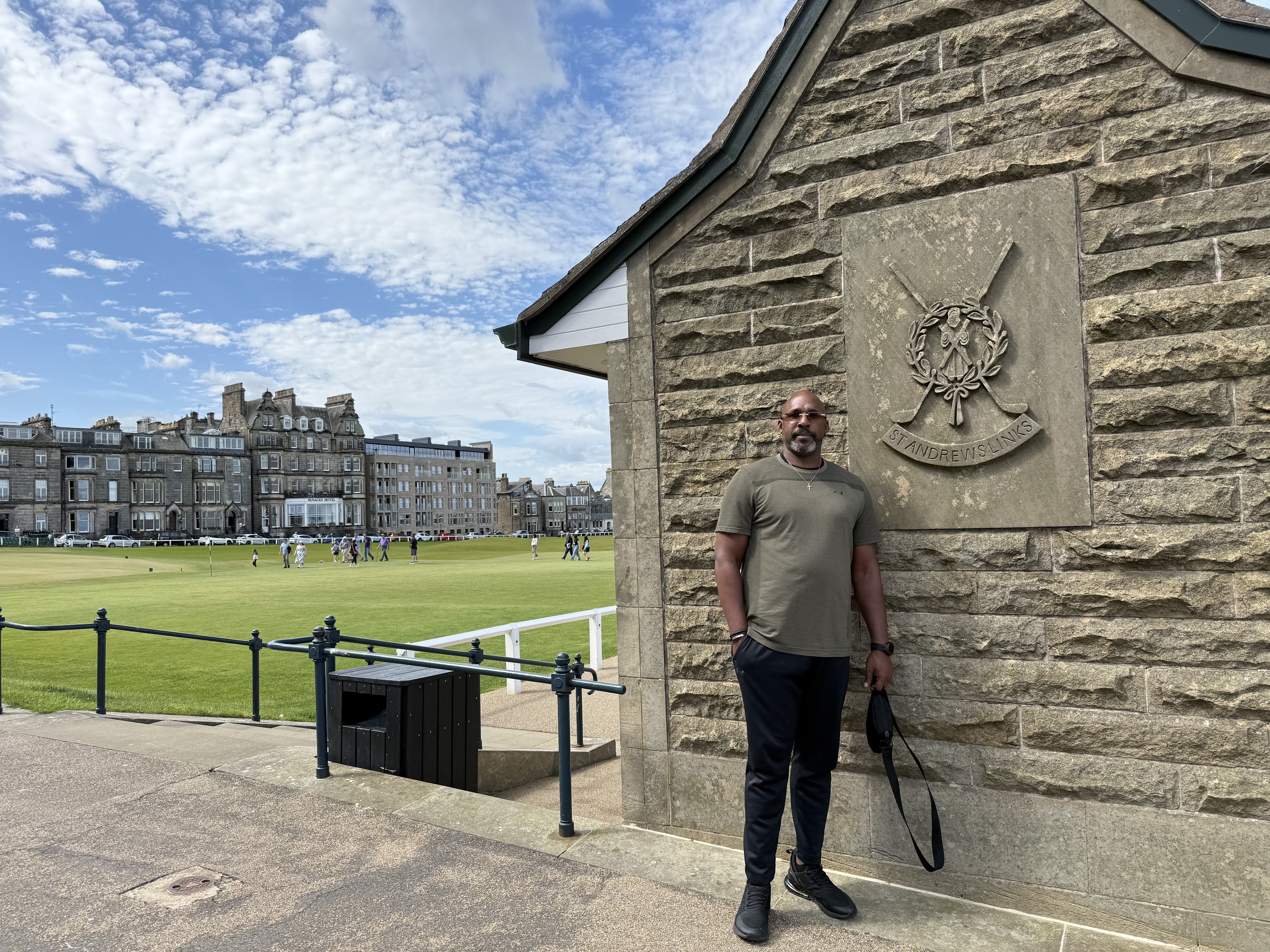 Coy at the Old Course - that crest says it all