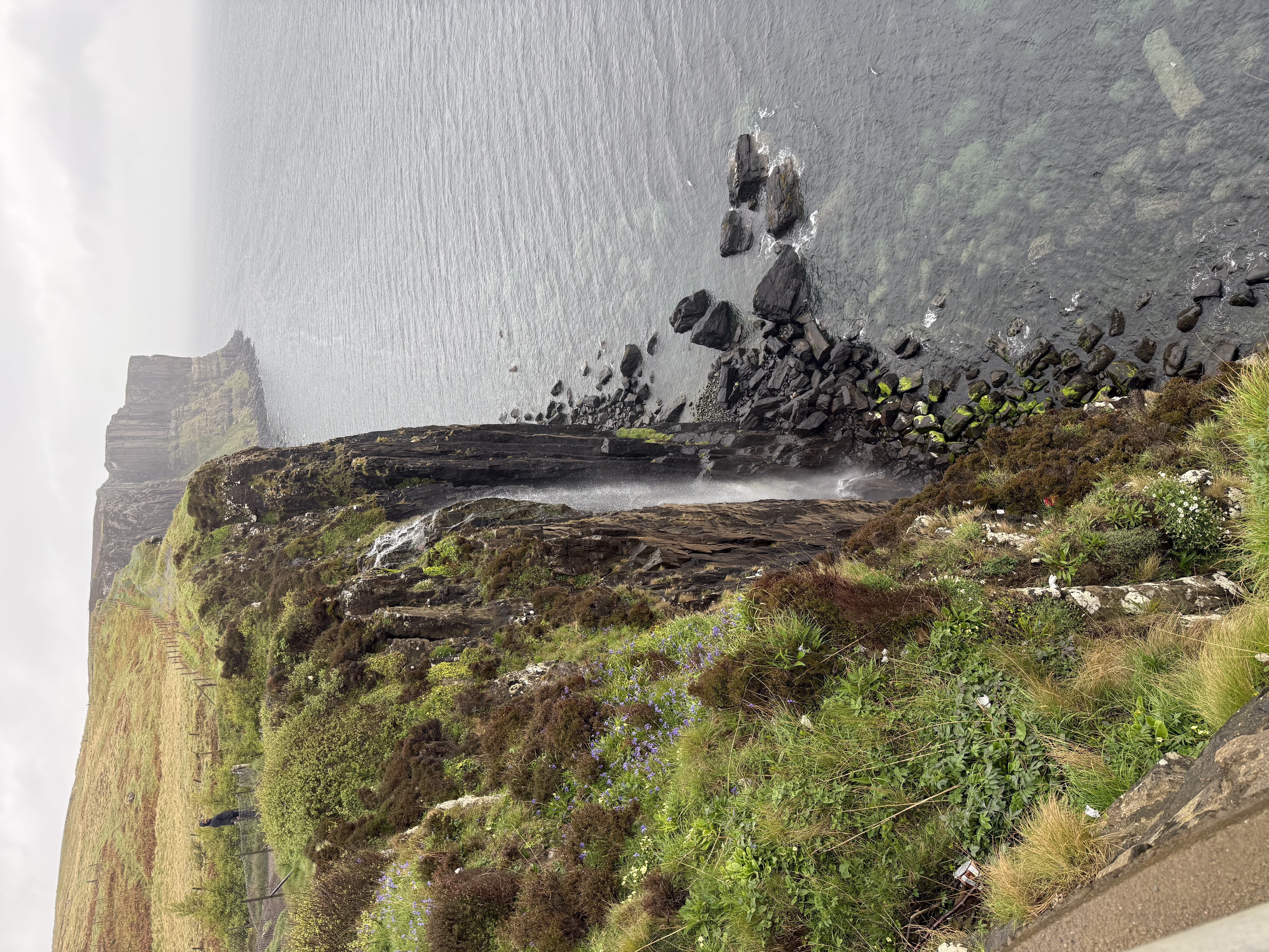 Kilt Rock and Mealt Falls, dropping straight into the sea