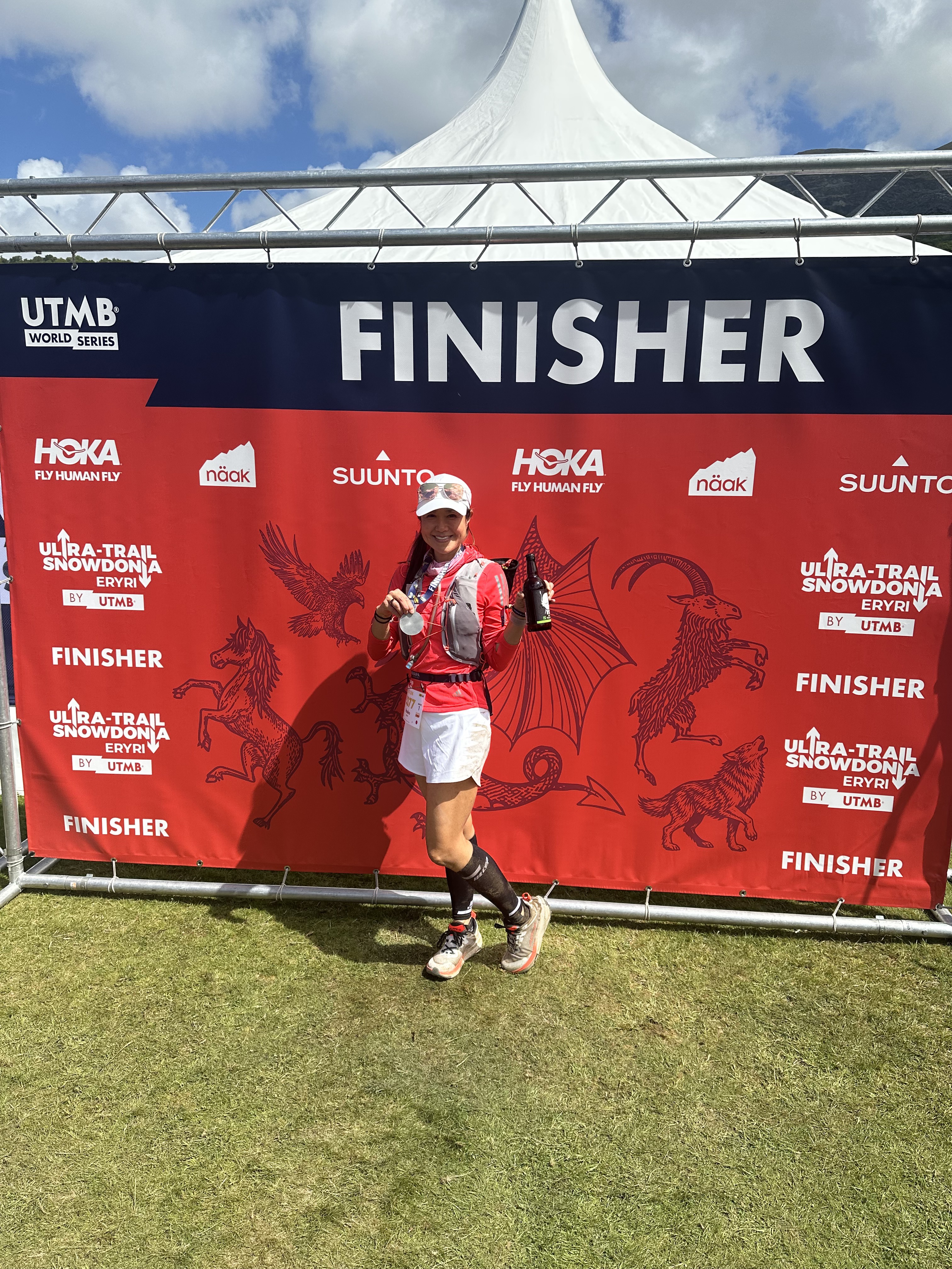 So muddy at the finish - I slipped, and those shoes used to be white