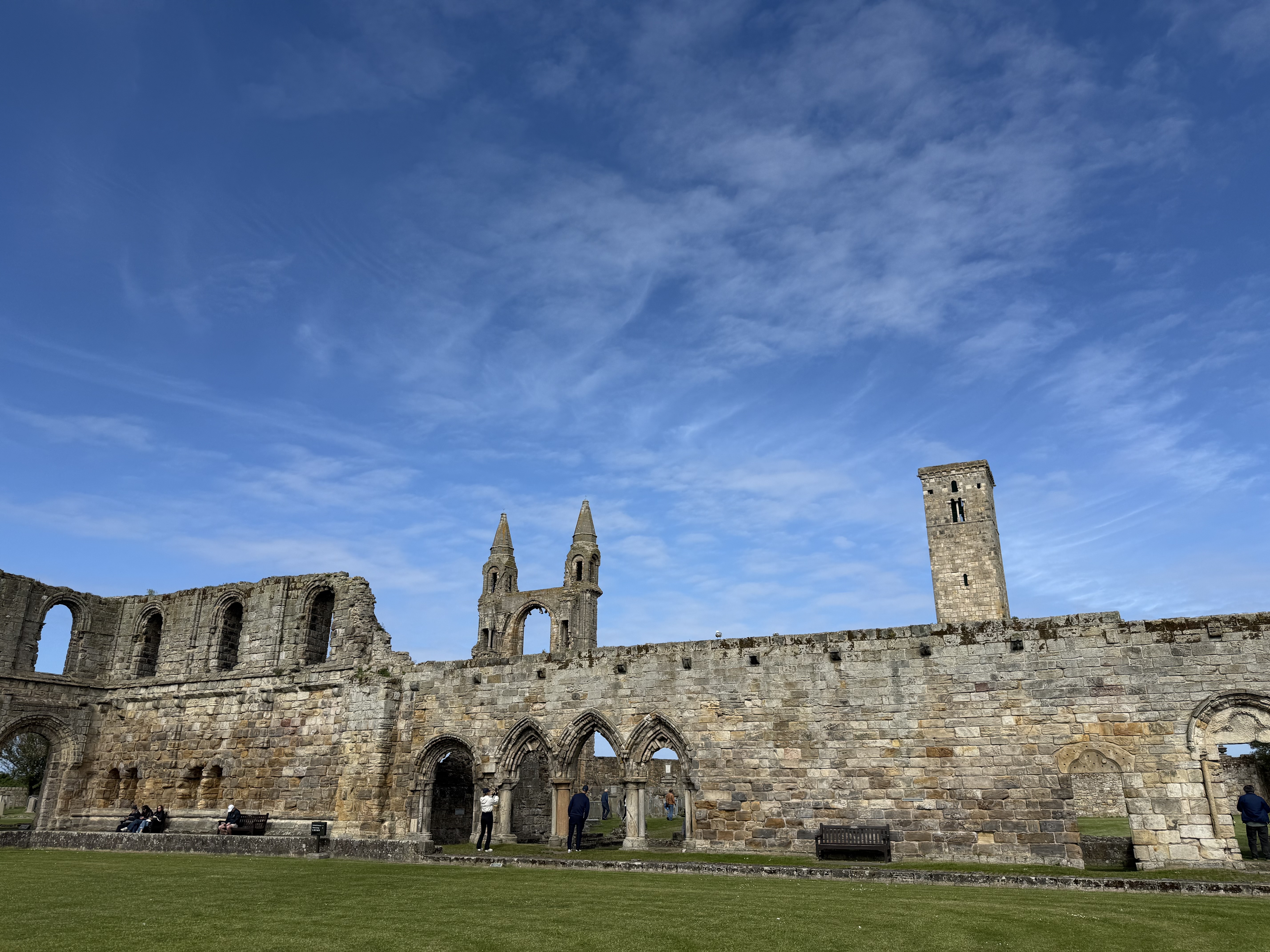 The ruins of St Andrews Cathedral
