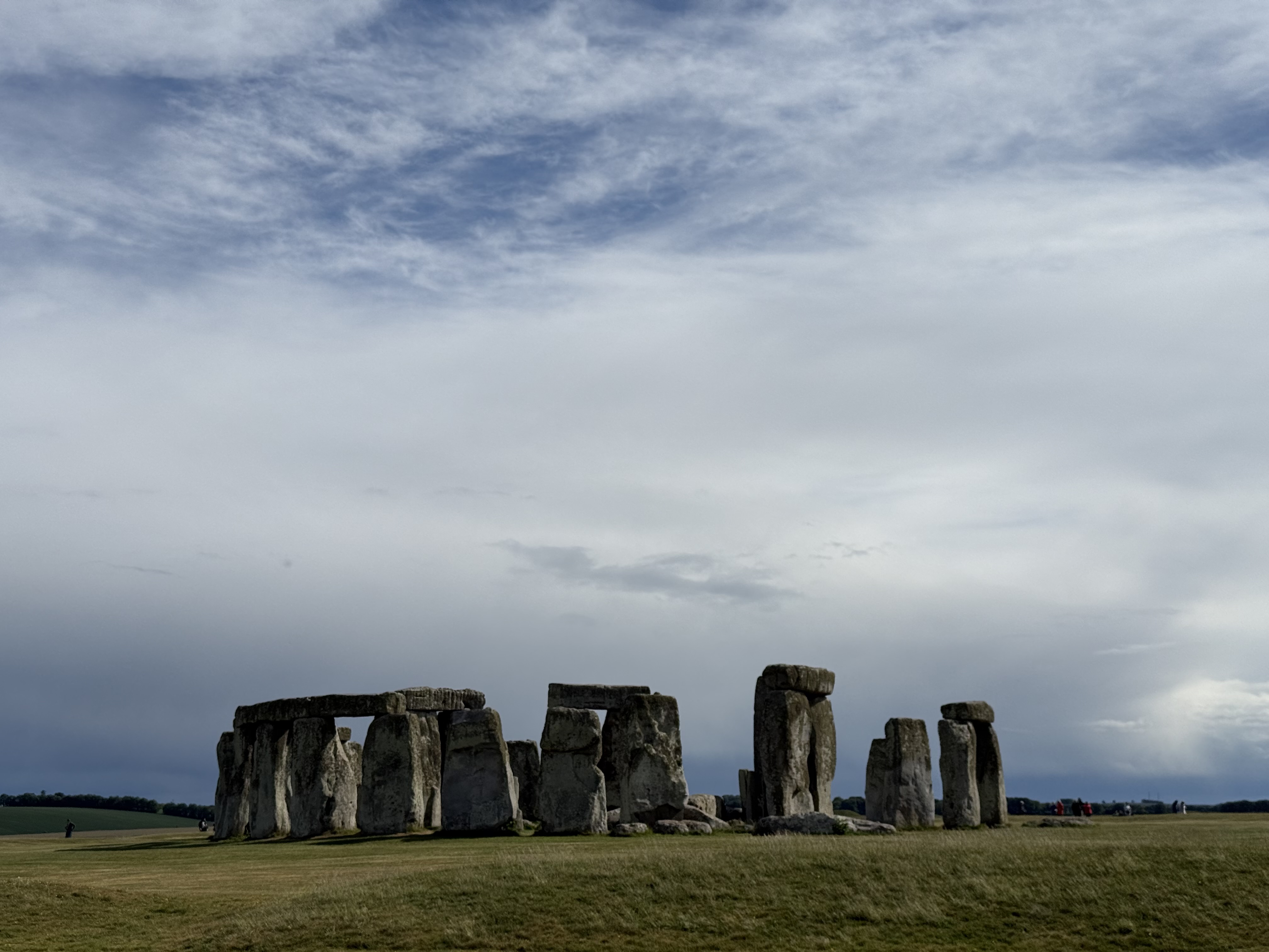 Stonehenge under a moody English sky