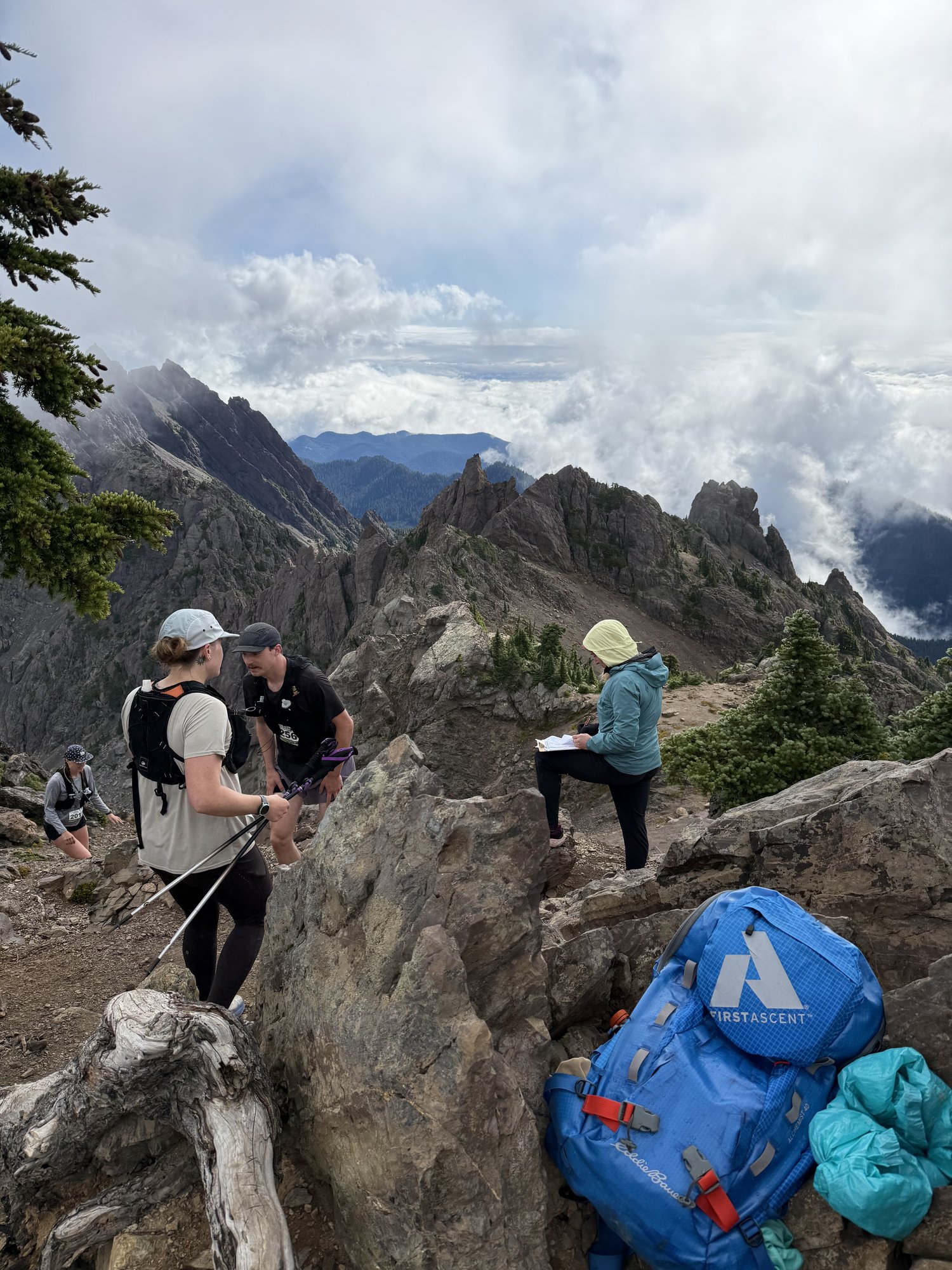 The summit ridge